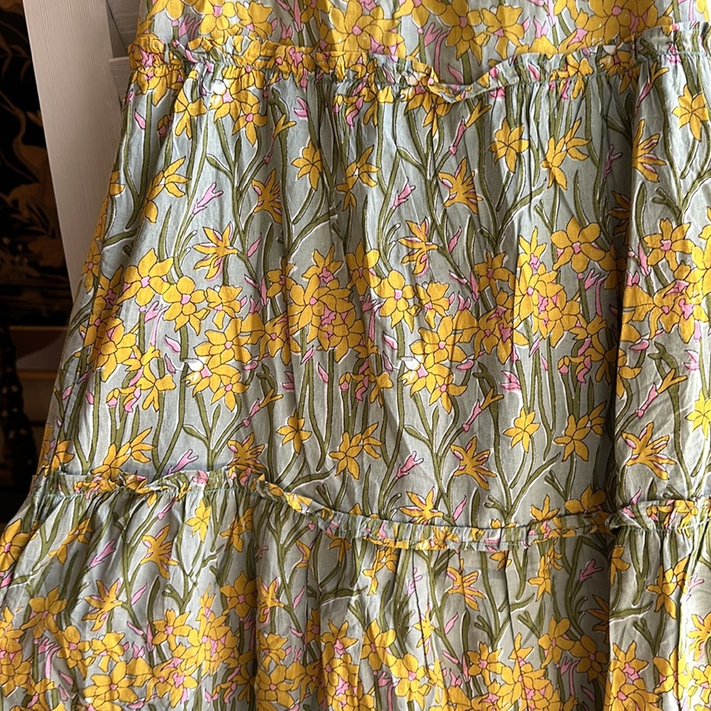 NWOT Sur La Vague Reed Ruffle Maxi Dress - Picture 4 of 8
